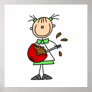 Teken op figuur Baker Mixer Batter Poster