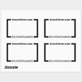 Teken over de hele Sticker (Vel)