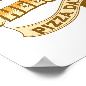 Teken Poster van nationale kaasmakerij op feestdag (Hoek)