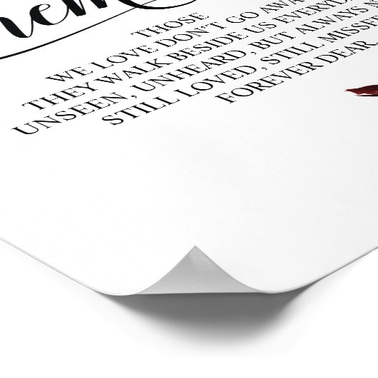 Teken ter herinnering Huwelijksherdenking Tafelkaa Poster (Hoek)