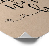 Teken ter liefdevolle herinnering - was hier graag poster (Hoek)