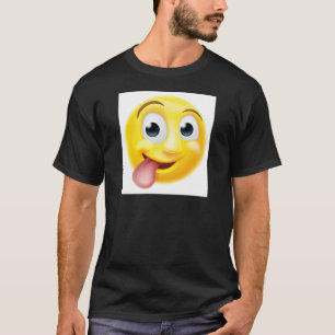 Teken Tongue uit Emoji Emoticon T-shirt