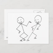 Teken uitbalanceren briefkaart (Voorkant / Achterkant)