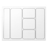 Teken uw eigen strips en verhaal - lege Sjablonen Notitieblok (Voorkant)