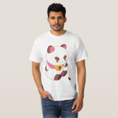 Teken van bijen en puppycyten t-shirt (Voorkant volledig)