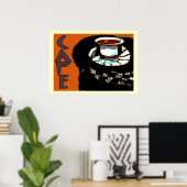 Teken van Cafe Matisse Style Poster (Thuiskantoor)