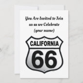 Teken van California Route 66 Kaart (Voorkant)