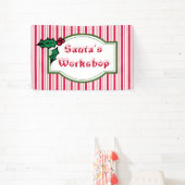 Teken van de banner van Santa's Workshop (Insitu)