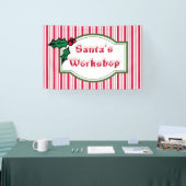 Teken van de banner van Santa's Workshop (Beurs)