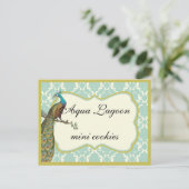 Teken van de buffettabel voor packcock Sweets Briefkaart (Staand voorkant)