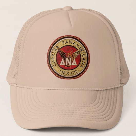 Teken van de Carrera Panamericana Trucker Pet (Voorkant)