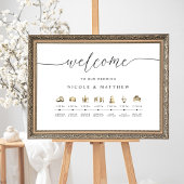 Teken van de Elegant en de Minimale Wedde Orde van Poster