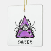 Teken van de kankerster krab keramisch ornament (Links)
