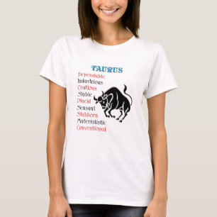 Teken van de Stier-horoscoop T-shirt