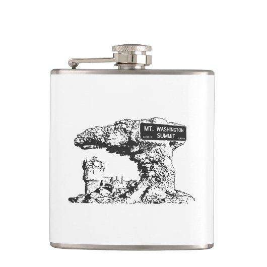 Teken van de top van Washington Heupfles (Voorkant)