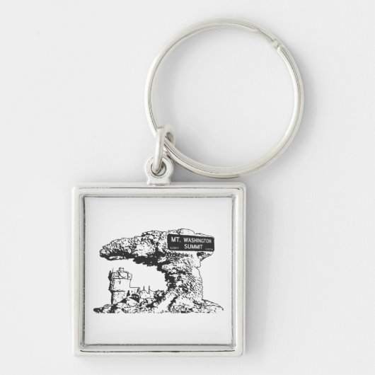 Teken van de top van Washington Sleutelhanger (Voorkant)