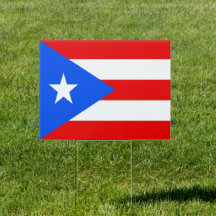 Teken van de vlagwerf van Puerto Rico