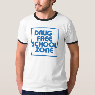 Teken van drugsvrije schoolzones t-shirt