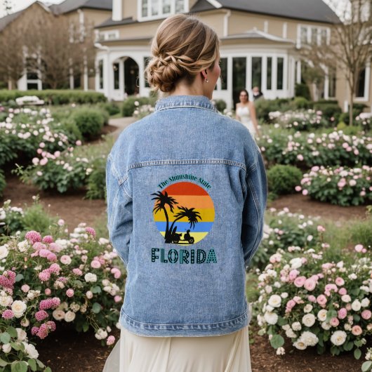 Teken van Florida State Denim Jacket (Huwelijk Achterkant)