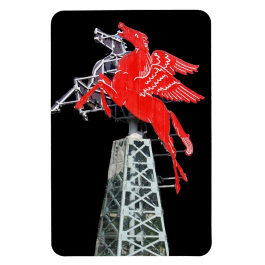 Teken van het centrum van Dallas Pegasus Neon Magneet (Verticaal)