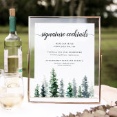 Teken van het Cocktail-menu Teken van de Band van Poster