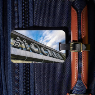 Teken van het treinstation van Moskou Bagagelabel