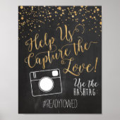 Teken van Label voor weddenschappen en twitteraars Poster (Voorkant)