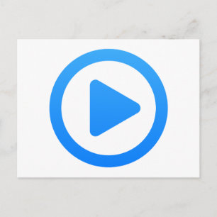 Teken van mediaspeler briefkaart