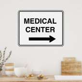 Teken van medisch centrum poster (Keuken)