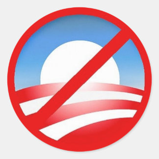 Teken van Nobama Ronde Sticker