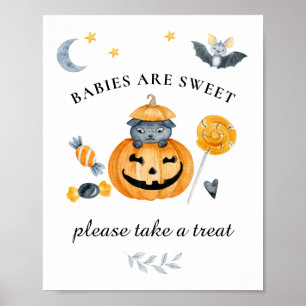 Teken van pompoenen voor Baby shower Poster