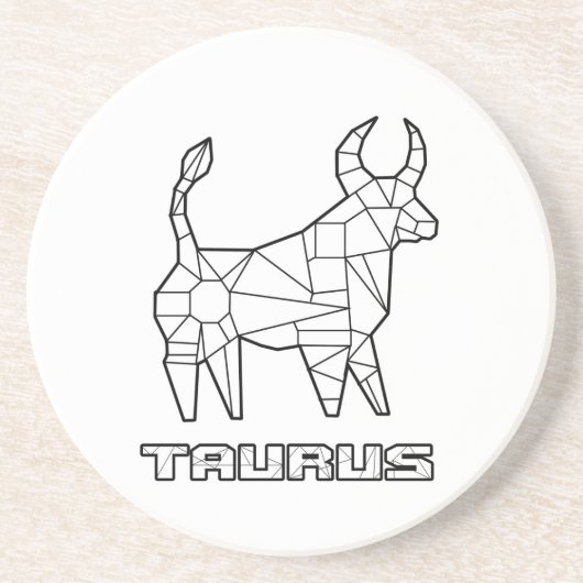 Teken van Taurus-dierenriem Onderzetter (Voorkant)