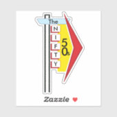 Teken voor 50-tal gebarentaal 3 sticker (Vel)