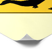 Teken voor Dachshund Crossing (XING) Poster (Hoek)