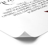 Teken voor de herdenkings tafel op de bruiloft ter poster (Hoek)