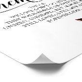 Teken voor herinnering aan de bruiloft tafel v13 poster (Hoek)