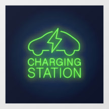 Teken voor oplaadstation