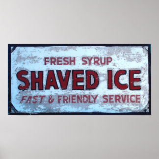  teken voor Shaved Ice Poster