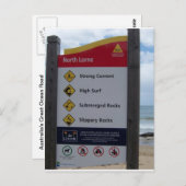 Teken voor waarschuwing briefkaart (Voorkant / Achterkant)