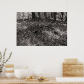 Teken - Warm Toned Black and White Poster (Keuken)