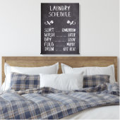 Teken wasschema canvas afdruk (Insitu (Slaapkamer))
