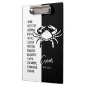 Teken zwart en wit tegen kanker klembord (Links)