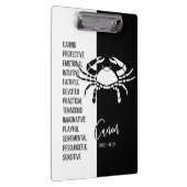 Teken zwart en wit tegen kanker klembord (Rechts)