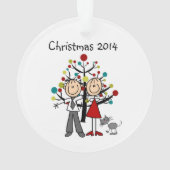 Tekenaantal combinatie met kattenacrylversiering ornament (achterkant)