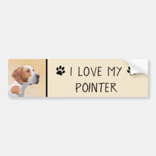 Tekenaanwijzer - Kute Original Dog Art Bumpersticker