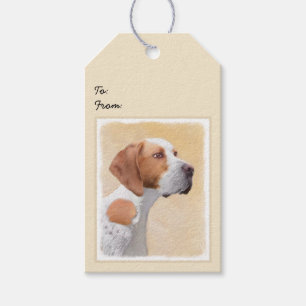 Tekenaanwijzer - Kute Original Dog Art Cadeaulabel