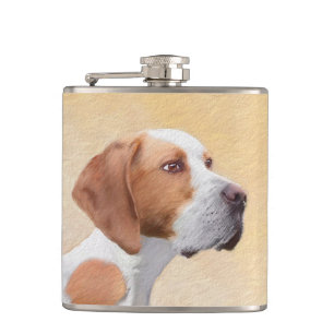 Tekenaanwijzer - Kute Original Dog Art Heupfles