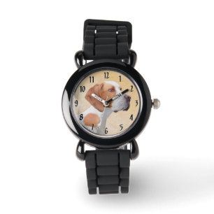Tekenaanwijzer - Kute Original Dog Art Horloge