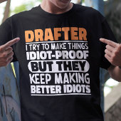 Tekenaar I Probeer Dingen Grappig Te Maken Uitspra T-shirt