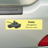 Tekenafbeelding cartoon bumpersticker (Op auto)